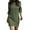 Green, variant on Vedolay Dresses Womens Crewneck 2023 Fall Knit Long Sleeve Short Sweaters Dresses,Blue L