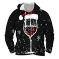 thumbnail image 1 of Sudadera con capucha para hombre, moda, bolsillos, manga larga, estampado navideño, sudadera con capucha, blusa de poliéster para hombre, 1 of 2