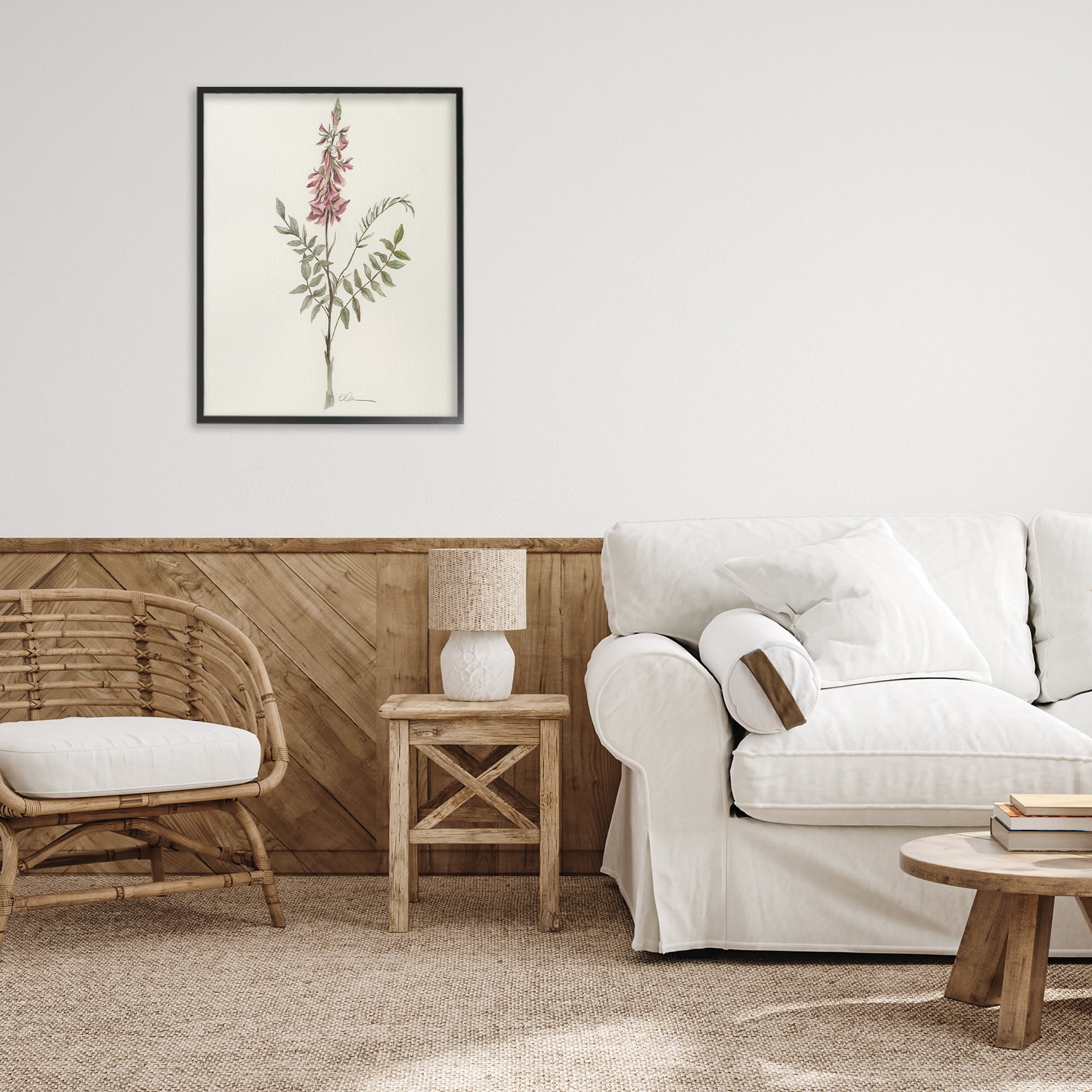 Stupell Industries Nature's Delicate Herb Sprig Black Framed Giclee Art, design by Cady Driver
