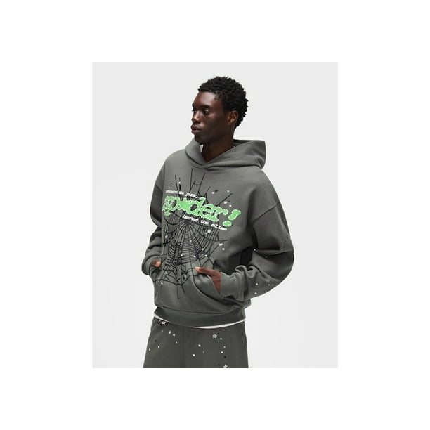 Sp5der Men's Punk V2 Hoodie Slate Grey, from StockX - Walmart