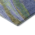 thumbnail image 3 of Addison Rugs Mayfield Premium Machine Washable Transitional Swirls Purple Rectangle Rug, 10' X 14' Machine Washable Transitional Swirls Purple Oversized Sherpa Throw Blanket, 3 of 6