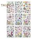 thumbnail image 1 of 9Pcs Window Sticker Vibrant Color Tulip Butterfly Flower Pattern Spring Window Clings for Home, 1 of 5