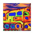 thumbnail image 1 of Chugging Train Abstract - Canvas, 1 of 10