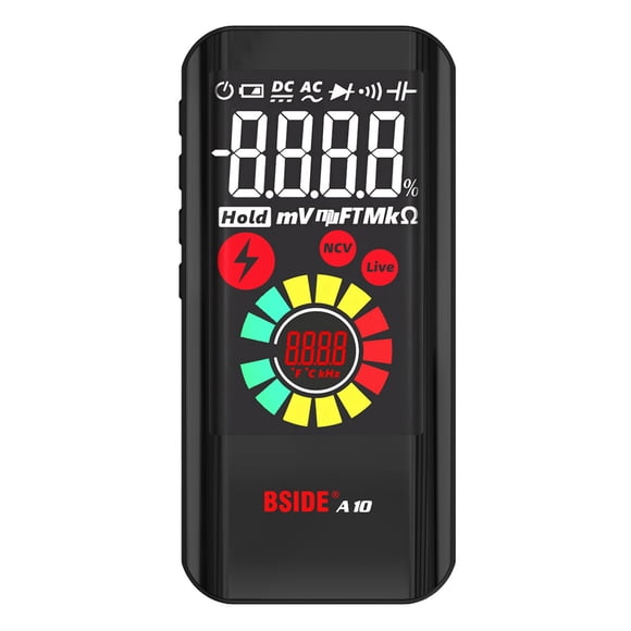 BSIDE A10 Mini Multimètre Numérique Intelligent NCV Testeur Multifonction Voltmètre AC/DC Résistance à la Tension Fréquence de Capacité