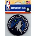 thumbnail image 1 of Autocollant de Décalcomanie sous Licence Minnesota Timberwolves Perfect Cut 4"x4" Basketball, 1 of 1