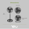 thumbnail image 1 of Ventilador 3 en 1 OLU Pedestal Piso y Pared 18 3 Aspas de Metal 3 Velocidades, 1 of 3