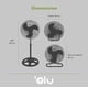 thumbnail image 1 of Ventilador 3 en 1 OLU Pedestal Piso y Pared 18 3 Aspas de Metal 3 Velocidades, 1 of 3