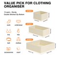 thumbnail image 2 of Organizador de cajones DIMM Clothes, paquete de 15 unidades, para dormitorio o armario, 2 of 6