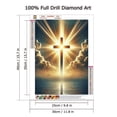 thumbnail image 5 of Jesus Cross Diamond Art Kits for Adults,Christ Religious Cross Diamond Painting Kits for Beginners,DIY Full Drill Diamond Dots Gem Art and Crafts Home Wall Decor 12x16 inch, 5 of 6