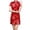 Red, variant on Retro Print Short Qipao Dress – Autumn/Winter Cheongsam with Modern,Red,XXL