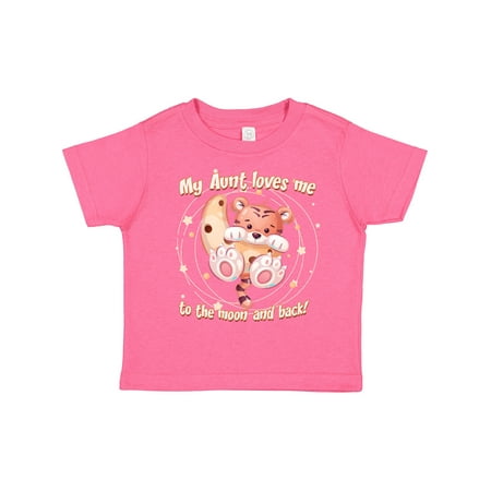 

Inktastic My Aunt Loves Me Tiger Gift Toddler Boy or Toddler Girl T-Shirt
