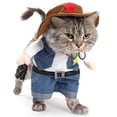 thumbnail image 1 of Disfraz de perro y gato para mascotas, pantalones vaqueros con capucha, disfraz de Halloween-Ss, 1 of 5