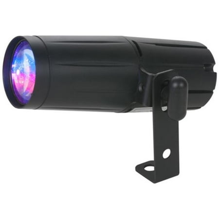 

Pin Spot LED Quad High Powered DMX with 1 x 8W Quad Color RGBW 15 deg Beam Angle Dimmable - IR Remote
