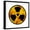 Black Frame, variant on Art.com Nuclear Sign Art Print by argus456, 24" x 24"
