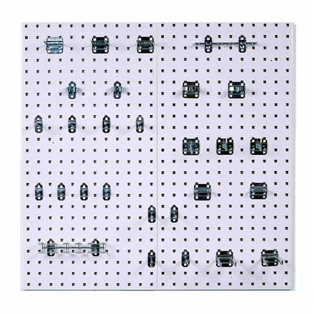 Locking Pegboard Hook - LocBoard Wall System Square Hole Pegboard and Locking Hook Organizer