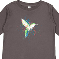 thumbnail image 4 of Inktastic Hummingbird Paint Splatter Boys or Girls Long Sleeve Toddler T-Shirt, 4 of 5