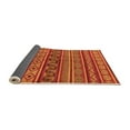 thumbnail image 2 of Ahgly Company Indoor Round Oriental Orange Industrial Area Rugs, 6' Round, 2 of 4
