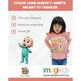 thumbnail image 3 of CoComelon JJ Cody Nina Toddler Girls 2 Pack Long Sleeve T-Shirts Pink / Purple 2T, 3 of 5