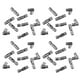thumbnail image 1 of 50pcs 5x25 Heavy Duty bisagra cilíndrica bisagras del resorte metal creativo Bisagra para caja de joyería (plata), 1 of 6