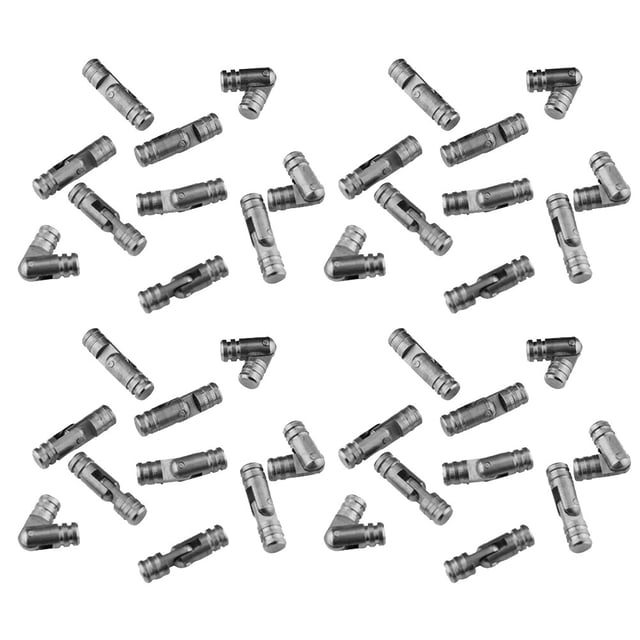 SHISUYAN 50pcs 5x25 Heavy Duty Hinge Cylindrical Spring Hinges Creative Metal Hinge for Jewelry Box (Silver)