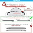 thumbnail image 2 of Pour MacBook Pro 13 Pouces Cas 2019 2018 2017 Version A2159 A1989 A1706 A1708 avec Rétine Affichage Plastique Coque Rigide Cas & Clavier Couvercle & Protecteur d'Écran, 2 of 8
