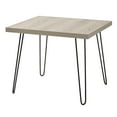 Mainstays Hairpin Leg Square Side Table, Gray