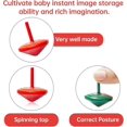 thumbnail image 3 of 18 pieces wooden spinning tops, colorful wooden spinning tops, party favors toy, 3 of 5