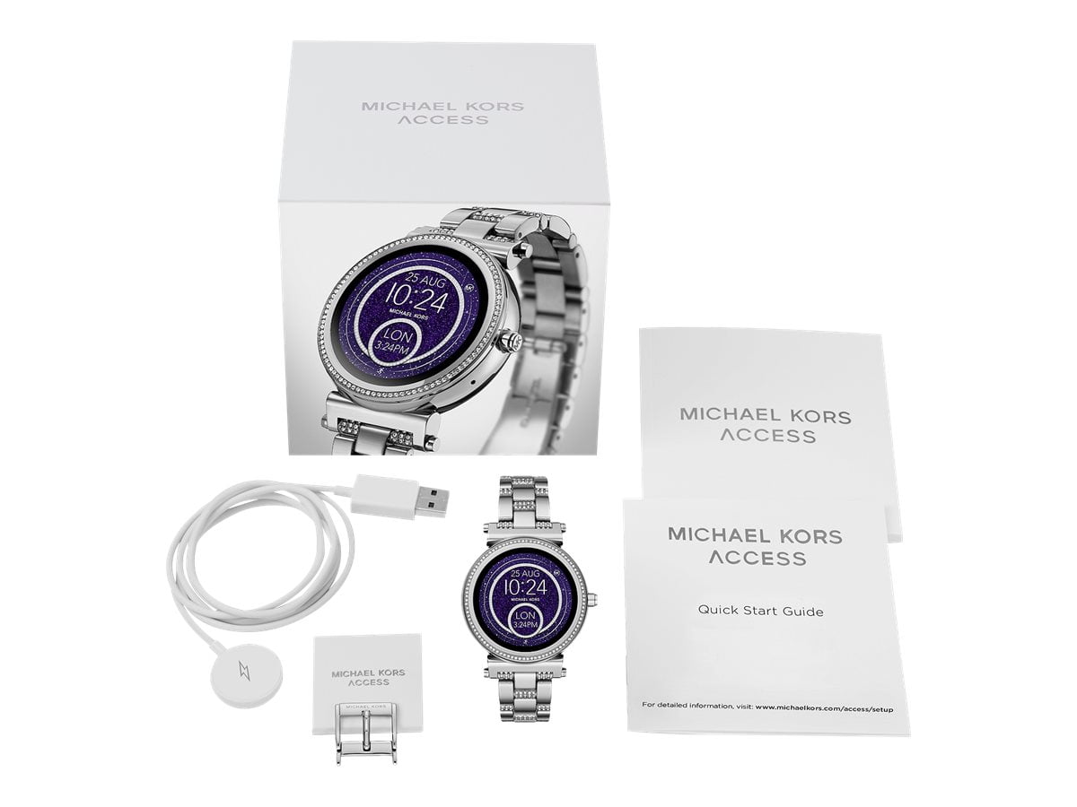 Michael Kors Access Unisex Digital Bradshaw Pavé Detail Gold-Tone Stainless  Steel Bracelet Smart Watch 45mm MKT5002 - Macy's | Stainless steel bracelet,  Michael kors, Kor