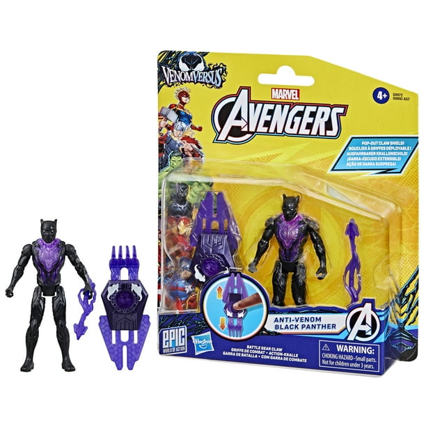 Figura de Acción Hasbro Marvel Avengers VenomVersus Anti-Venom Black Panther