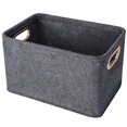 thumbnail image 2 of Collapsible Storage Bins Foldable Felt Storage Basket Organizer for Clothes Home Sundries New, 2 of 5