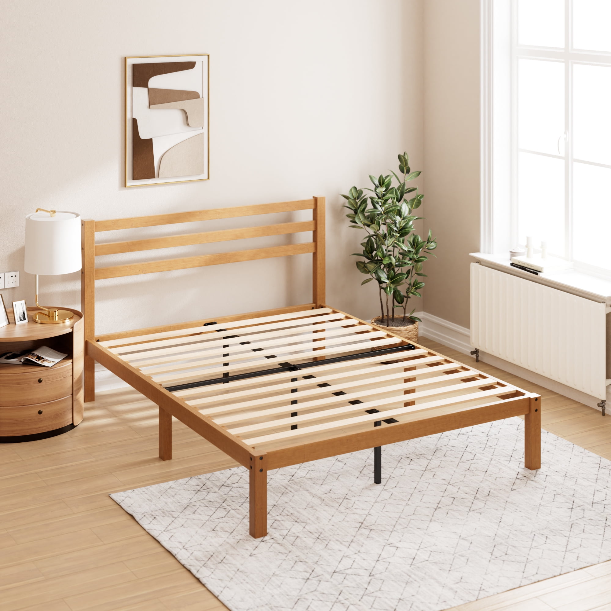 Zinus Maddie Bamboo Platform Bed Frame, Full