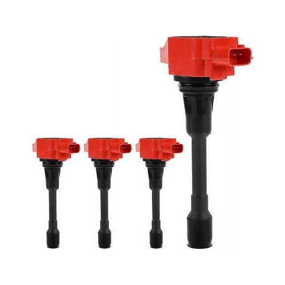 Ignition Coil Kit 4 - Compatible with 2008 - 2020 Nissan Rogue 2.5L 4-Cylinder - Autopart Premium