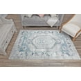 thumbnail image 3 of Freida FY10B Misty Smoke Vintage Farmhouse Gray Area Rug, 8'x10', 3 of 5