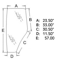 WN-R198624 Glass, Door, LH Fits John Deere 210LJ 4630 5065M 5075M 5083E 5085E 5085M 5093E 5095M 5095MH 5100E 5101E 5105M 5220 5225 5320 5325 5420 5425 5520 5525 5603 5625 6100D 6110D 6115D 6125D 6130