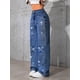 thumbnail image 3 of 2026 Y2K Retro Azul Jeans For Mujeres Otoño E Invierno Hot Diamond Butterfly Pantalones Rectos Sueltos, 3 of 7