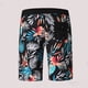 thumbnail image 5 of Guardurnaity Pantalones cortos de playa de poliéster Patrón estampado Piernas anchas Pantalones cortos de verano Pantalones casuales ajustables Prendas para la parte inferior del cuerpo Negro M, 5 of 6