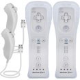 thumbnail image 1 of Mando a distancia y Nunchuk para Wii, mando a distancia Plus para Wii con Motion Plus y Nunchuck, mando a distancia Joystick para Wii Control remoto de juegos con funda de silicona blanca oso de fresa Juguete, 1 of 4