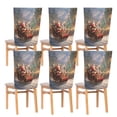 thumbnail image 6 of Decorative Chair Back Cover One Size x6 Chair Cover Dining Chair Slipcovers Chair Back Decoration Festival Chair Decoration Santa Claus Delivers Presents, 6 of 6