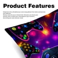 thumbnail image 2 of Game Controller Throw Pillow Covers - Set of 2 - Unique Patterns, 16x16, 18x18, 20x20 Inches - Bed Pillow Decor for Home for All Occasions, 2 of 6