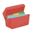 thumbnail image 2 of Mifelio Index Card Box, Plastic Notecard Holder with Lid for Flash Cards, Recipes & Business Cards, Desk Organizer Storage Case for Office School Home, 2 of 8