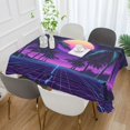 thumbnail image 2 of Yayeee Tablecloths 60" x 120" Rectangle Wrinkle Resistant Party Table Cover, Green Digital Art, 2 of 8