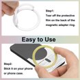 thumbnail image 3 of Uxcell Magnetic Adapter Ring, Magnetic Wireless Charger Conversion Kit Gold, 3 of 8