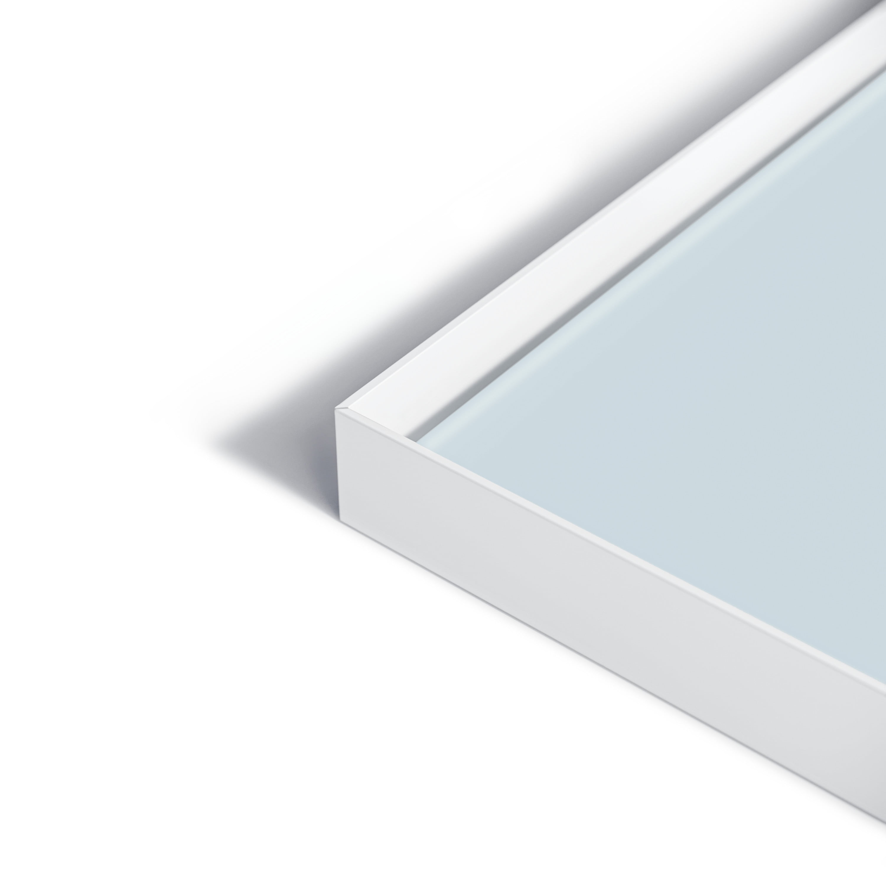 U Brands Glass Non-Magnetic Dry-Erase Board, 36 x 24 Inches, White Frosted Surface, White Aluminum Frame