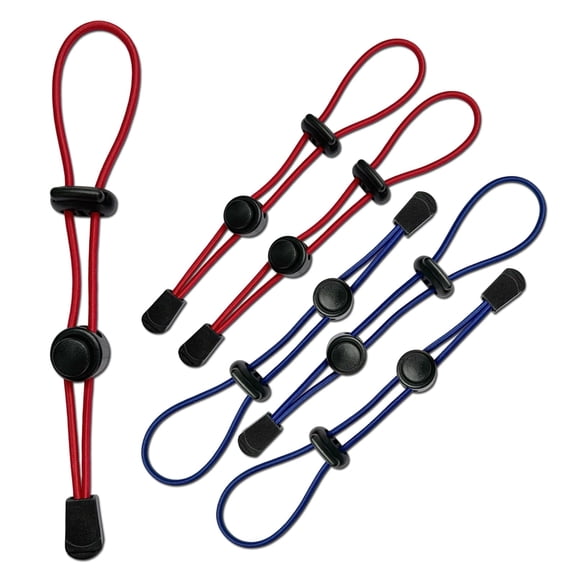 6 Piece Tactical Hiking Pole Holder Elastic Rope Buckle Attachment for Hiking Trekking Mountaineering Backpacks Camping Accessory Gift for Men Women