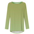 thumbnail image 4 of hxobax Womens Striped Tunic Tops to wear with Leggings Trendy Long Sleeve Shirts Pullover Tunics Tee, 4 of 5