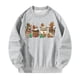 thumbnail image 1 of Sudadera con cuello redondo para mujer, casual, sin capucha, ropa deportiva Y2K, ajuste holgado, para la calle, adolescentes, niñas, viajes, compras, , gris, l, 1 of 10