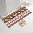 thumbnail image 2 of Pioneer Flower Floral Print Pattern Bathroom Rugs Mat, Non Slip Microfiber Bathroom Rug with Rubber Backing, Soft Mats for Bathroom Floor Tub Shower, 24"x60", 2 of 5