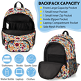thumbnail image 5 of Herdesigns Mexico Floral Colorful Ornate Ethnic Large Backpack Set with Lunch Box Lightweight Water Resistant Travel Laptop Backpacks Casual Daypacks for Women Men, 5 of 8