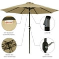 thumbnail image 3 of Sunnydaze 93.5" Beige Solid Octagon Market Umbrella, 3 of 8
