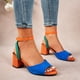 thumbnail image 1 of MKLEKYY Sandalias de Plataforma para Mujer, Estilo Europeo y Retro, de Comercio Exterior, de Talla Grande, Huecas, Ligeras, Con Suela Suave, Informales, Sandalias, 1 of 4